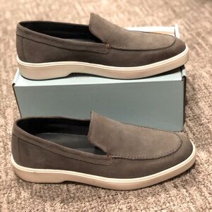 Gently used Franco Fortini men’s suede loafers